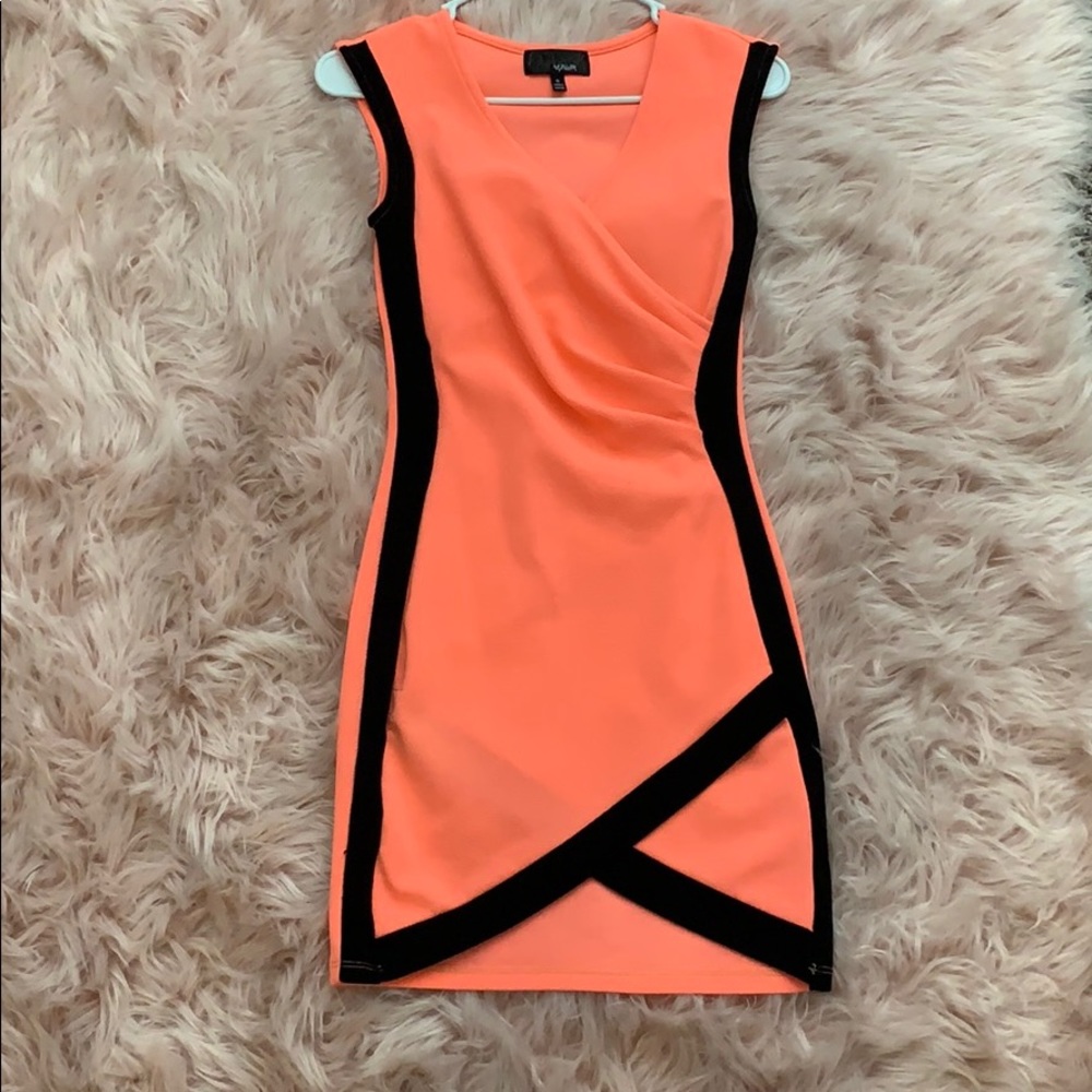Bright pink dress
